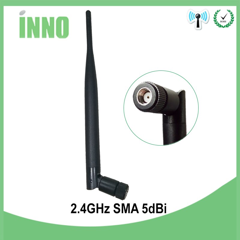2 stuks 2.4GHz antenne RP-SMA Connector 5dBi WiFi Antenne 2.4G antena wi-fi antenne Antenne waterdicht voor wifi draadloze Router