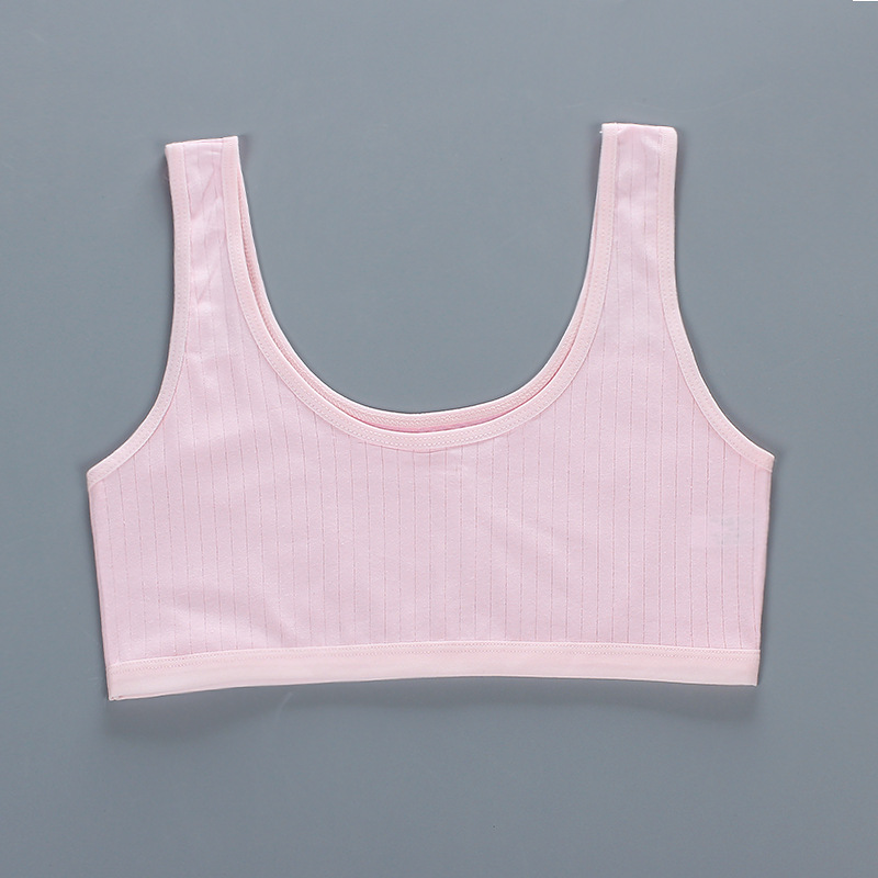 Meisje Beha Tiener Crop Top Ondergoed Vest Racerback Puberteit Sport Training Bras Brief Streetwear Tube Top Jaar 8-14Y 13