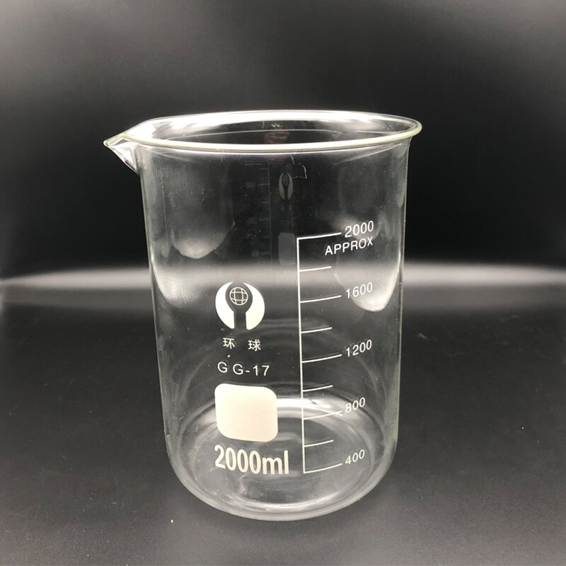 600-2000mL Borosilicate 3.3 Lab Glass Beaker Laboratory The Kitchen Measuring Cup