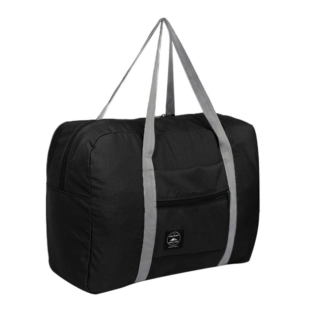 Casual unisex bolsas de grande capacidade duffels sacos de moda topo-alça sacos de viagem de cor sólida ao ar livre saco de ombro com zíper