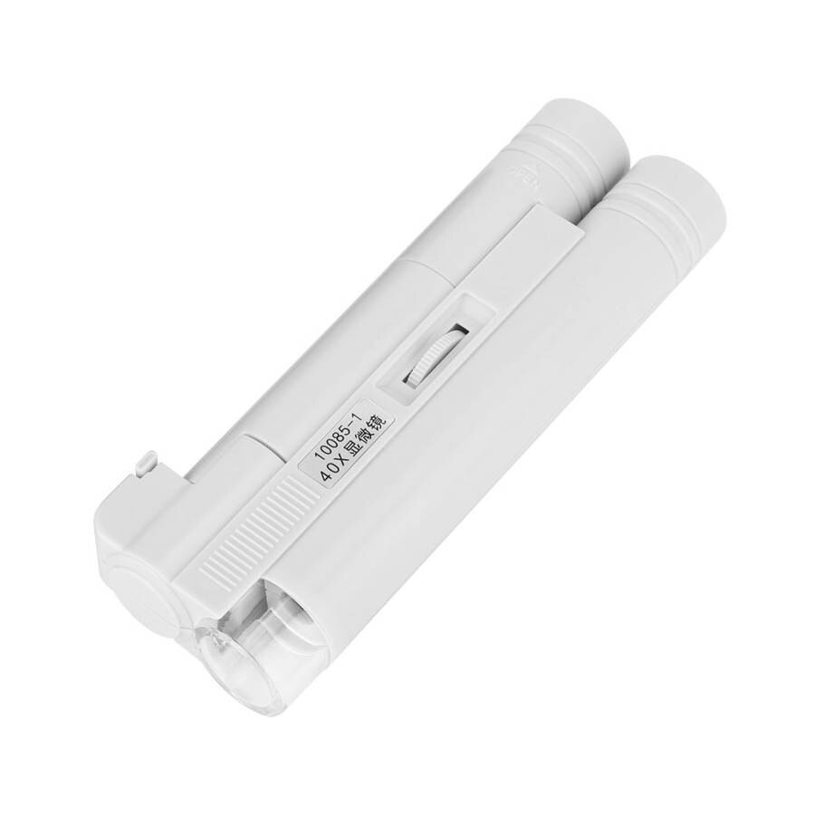 40 × Zoom Portable LED Microscope Pocket Microscope Magnifier Micro Lens for Universal Mobile Phones