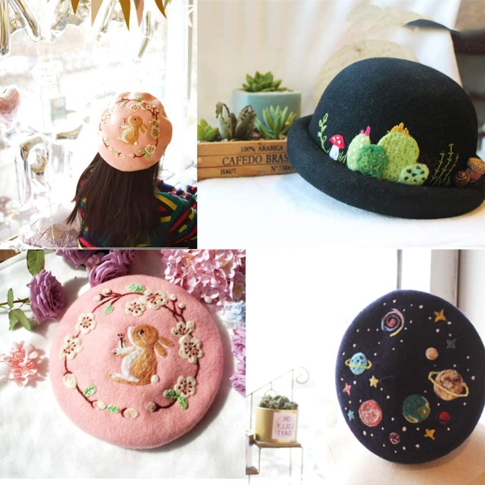 LMDZ DIY Wool Embroidery Kits For Beginners 3D wool Embroidery Kits Cross Stitch Kits Embroidery Set as Best Home