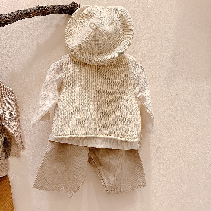 Baby Meisjes Truien Baby Meisje Effen Mouwloze Trui Vest Baby Jongens Truien Knit Vest Kids Peuter Herfst Bovenkleding