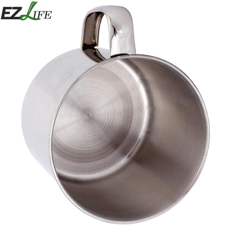 8.5*7.8cm kopper i rustfritt stål med et koppdeksel metall med dings sølvkopper fargelokk drikkevare barn drikker  a3 o 7