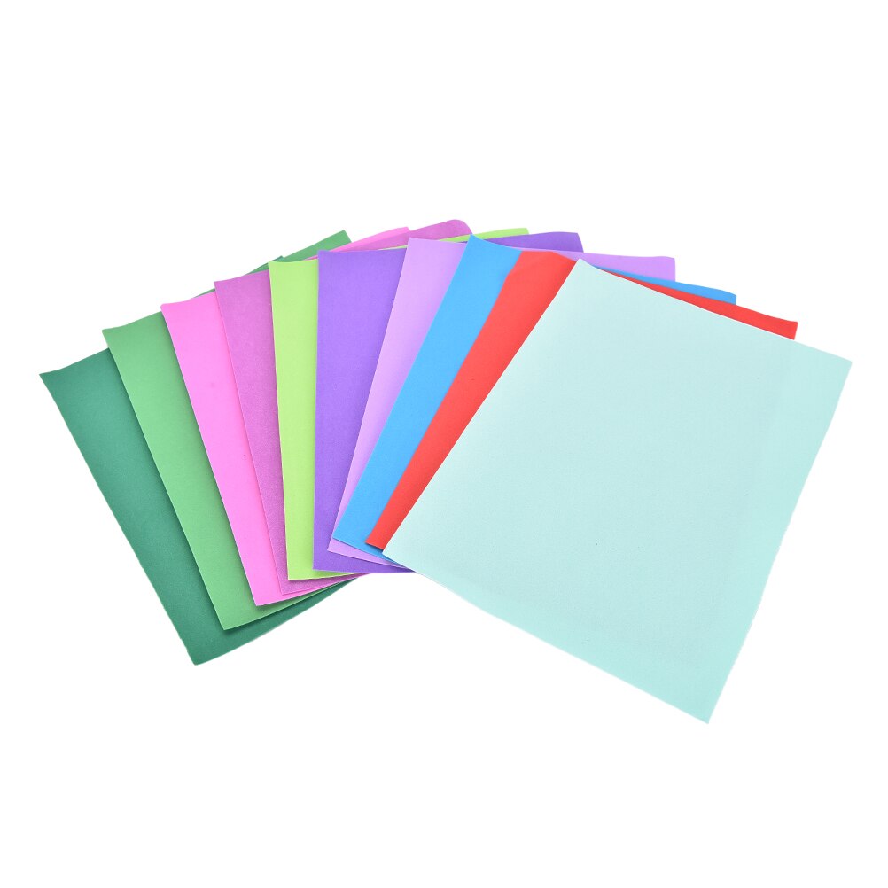 10 Pcs/lot DIY Craft Mixed Colors Handmade Handcraft Materials Colorful Thicken A4 Sponge EVA Foam Paper Sheets Kids
