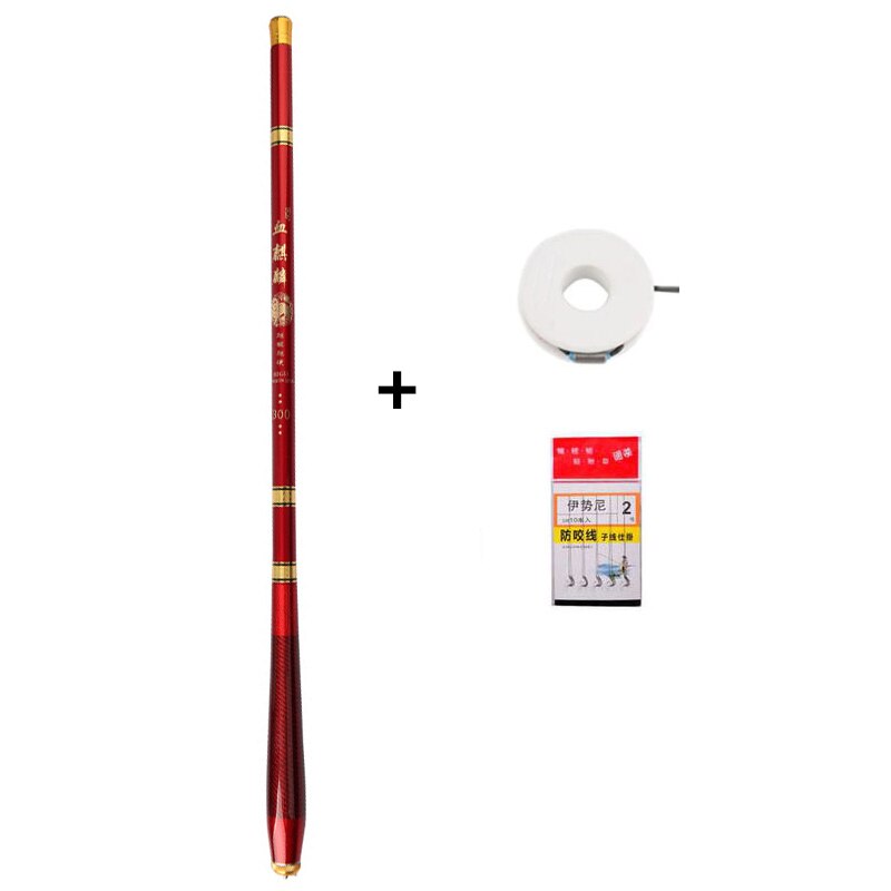 Fishing Gear Short Section Fishing Rod Carbon Super Hard Thin Mini Fishing Rod 43cm Hand Pole Super Light Creek Flow Fishing Rod: 3.0 m