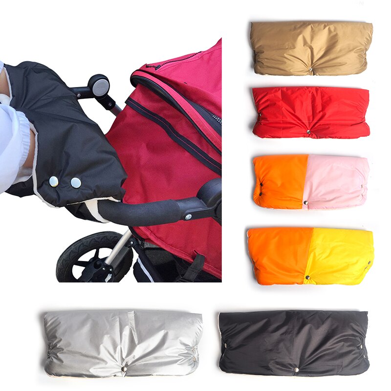 Barnevogn hansker barnevogn tilbehør vinter varme vanntette barnevogn hansker myk håndmuff babyvogn kløtsj vogn tilbehør