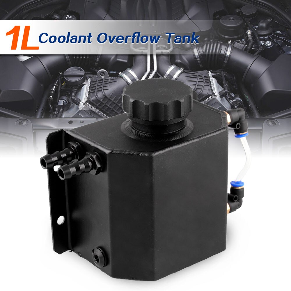 1L Oil Catch Can Reservoir Tank Coolant Tank Coolant Overflow Oil Tank Fuel Tank Aluminum Universal