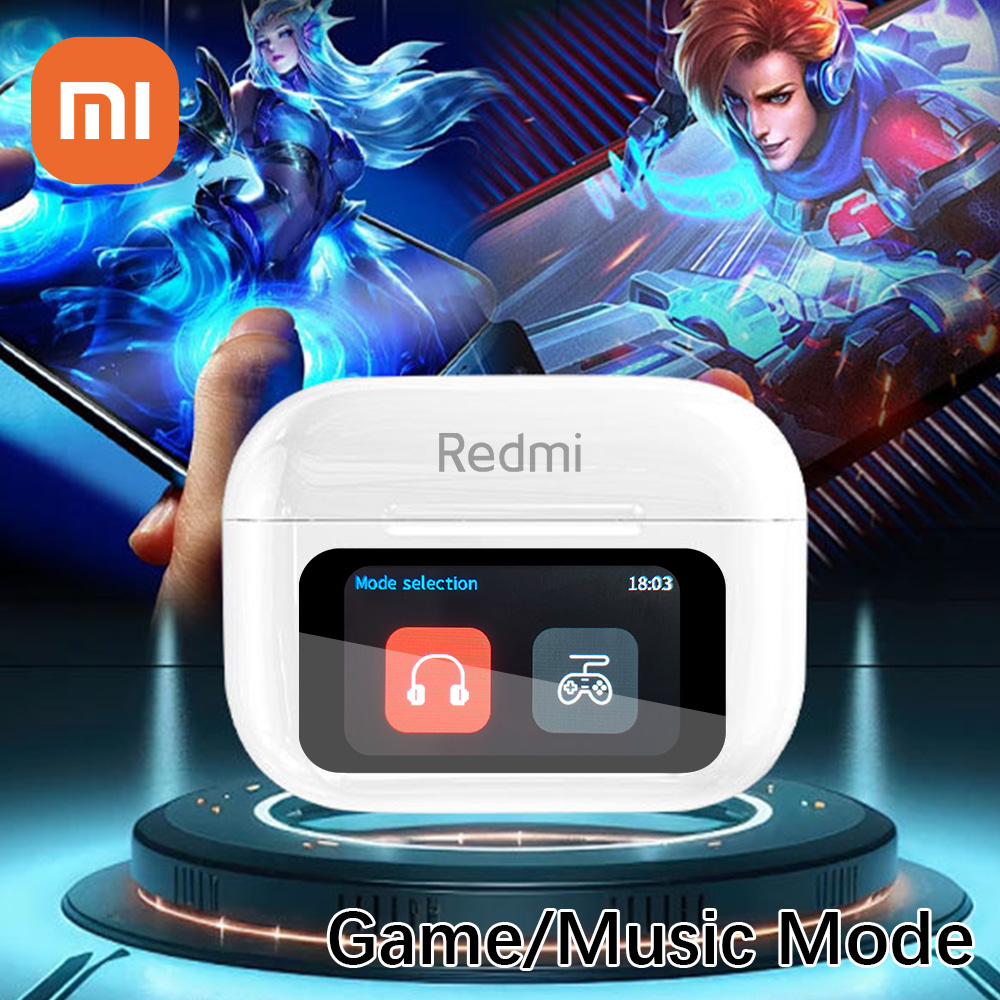 XIAOMI Redmi Bluetooth Earphones Touch Screen TWS Wireless Headphones Wireless 5.3 Headset ANC Noise Reduction Earbuds HD Mic