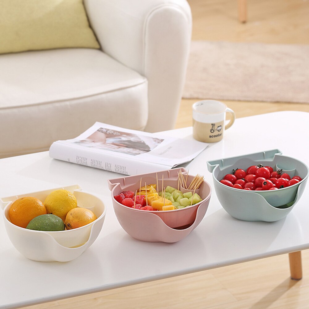 Creatieve Lui Snack Kom Kerstboom Vorm Snoep Snacks Plastic Double-Layer Snack Opbergdoos Kom Fruitschaal Chase artefact