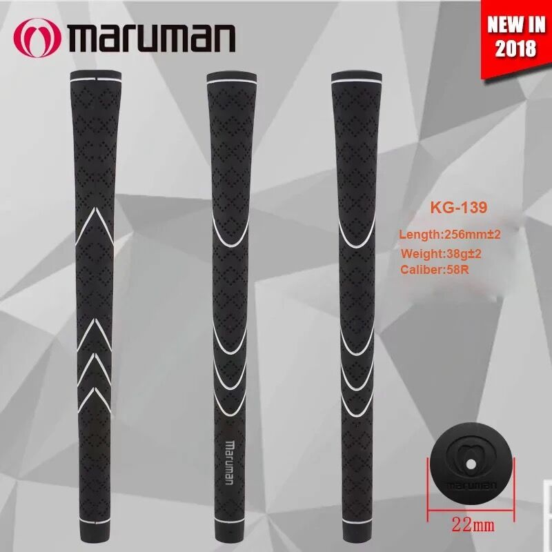 Maruman Golf Verein Griffe 9Stck oder 13 Teile/los Gummi Verein Griff Schwarz-Silber