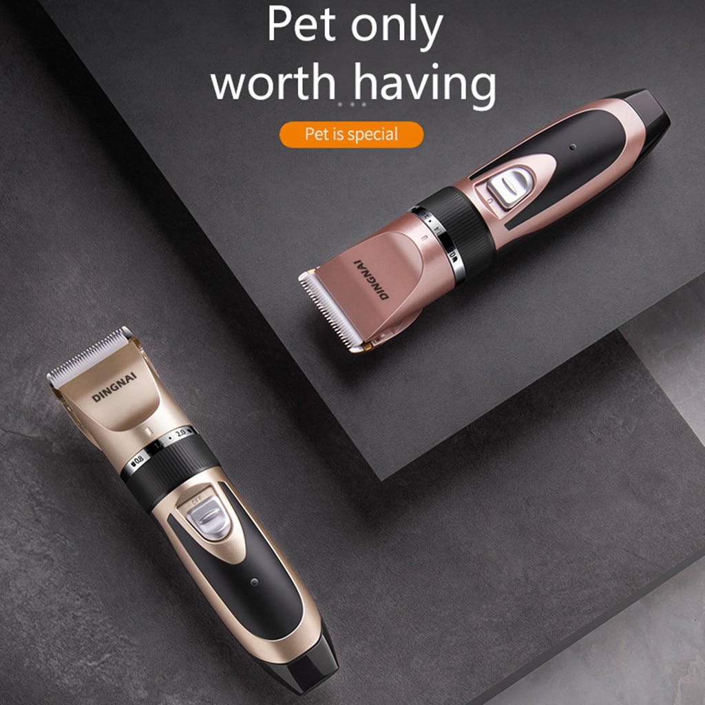 dog grooming Pet Metal Hair Clipper Electric Cordless Hair Grooming Home Haircut триммер для собак