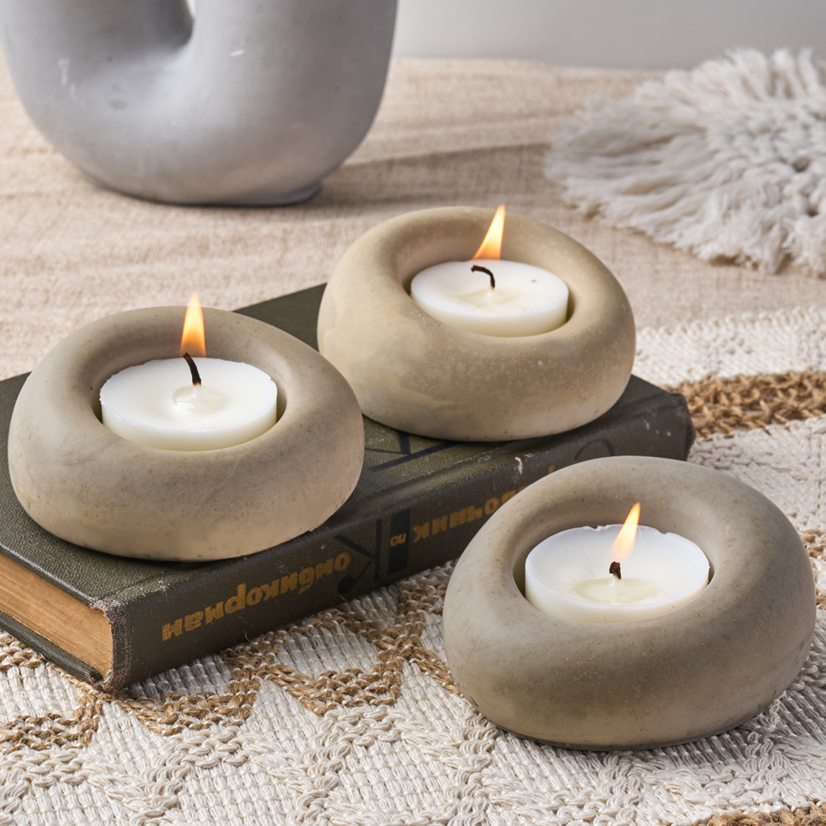 Portavelas de burbujas redondas, molde de silicona para bricolaje, Irregular, fabricación de adornos, yeso, resina de hormigón, moldes para manualidades