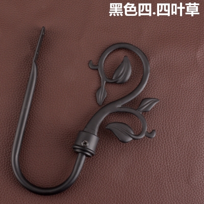 Crochets de support d'embrasse de rideau en métal, accessoires de décoration de chambre à coucher et de salon, 2 pièces par ensemble: Gris clair