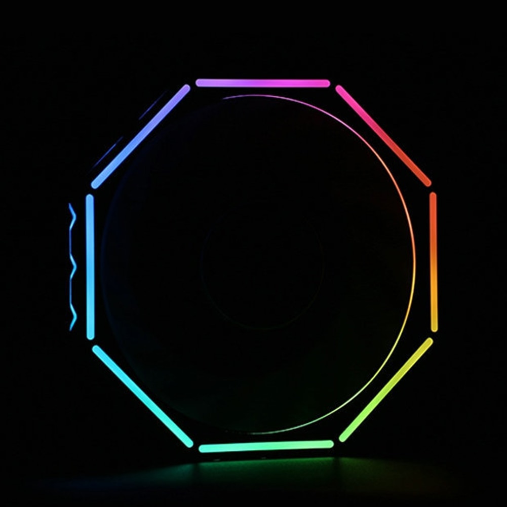 12cm Chassis RGB Adjust Accessories Computer Case Fan Universal Controller Low Noise Hydraulic Bearing Remote Control LED Lamp