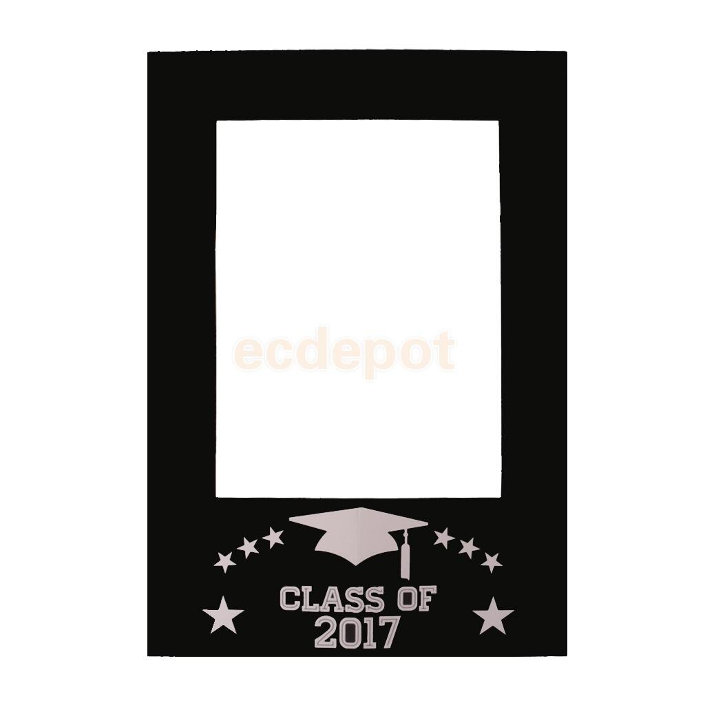 Class of DIY Chalkboard Selfie Frame Photo Booth Prop Graduation Party