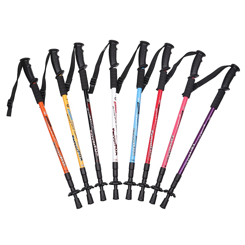 Nordic Walking Sticks, 2 Units Per Lot, Adjustable Trekking Sticks, Scandinavian Telescopic Walking Sticks, Anti-shock Walking