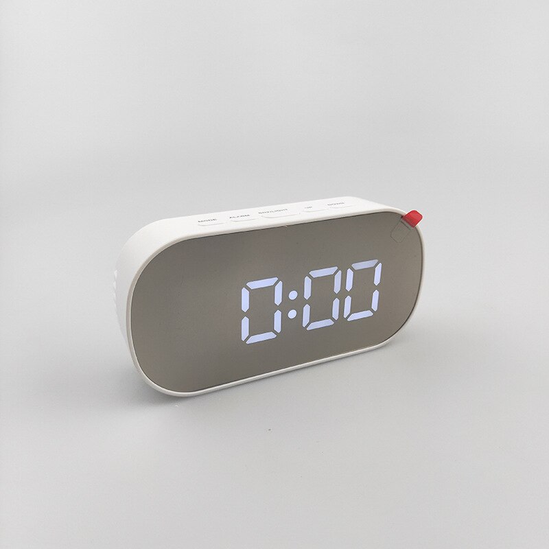 Led Alarm Clock Digital Child Luminous Electronic Table Clock Digital Clock for Room Clock with Temperature: white