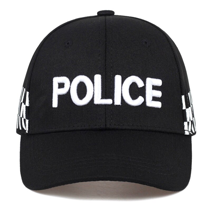 Police Embroidered Baseball Cap Hip Hop Adjustable Outdoor Sports Cap Cap Spring And Autumn Sun Hat: Default Title