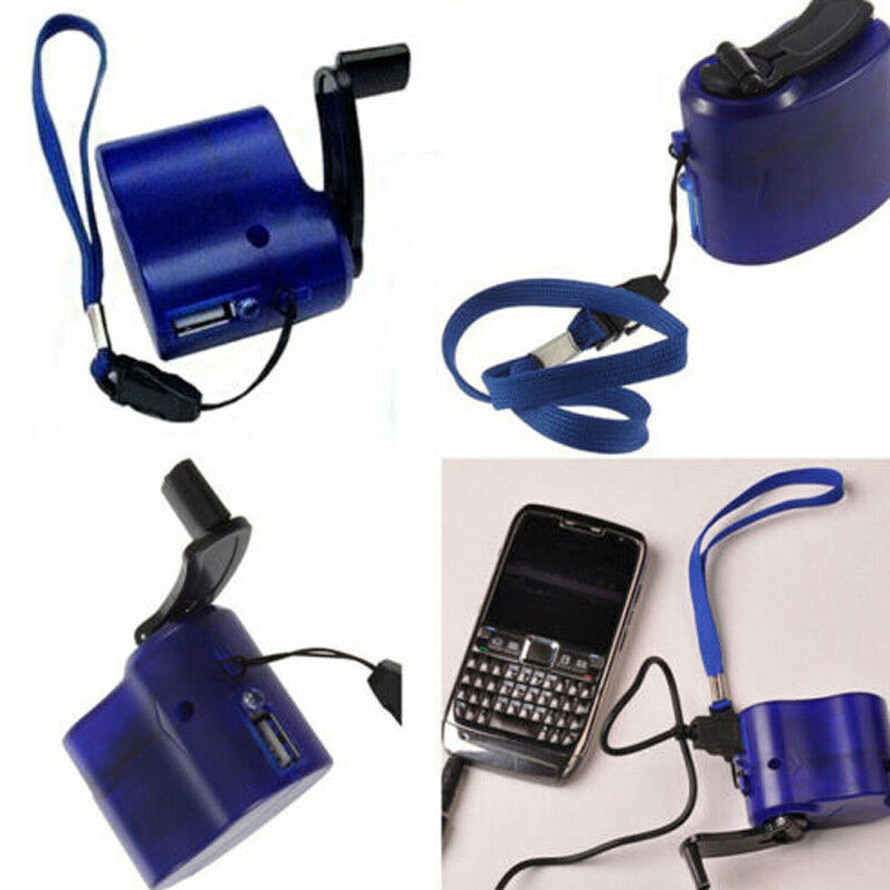 Usb portátil da manivela da mão do dínamo do carregador de emergência do mão-enrolamento para o telefone celular/mp3 player pda telefone power bank carregamento de emergência