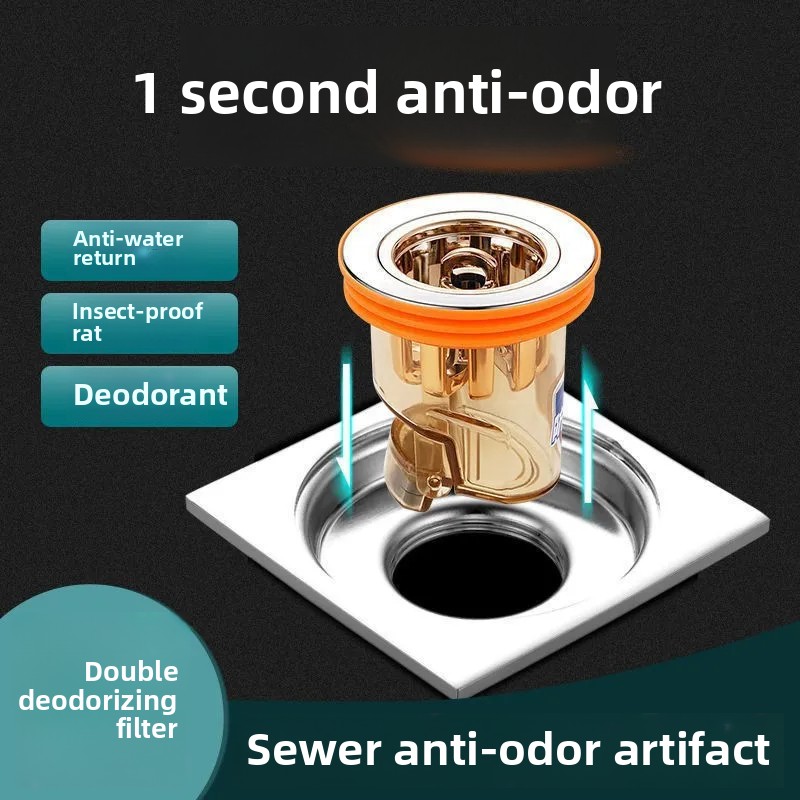Lugtsikker afløbskerne badeværelse anti-lugtværktøj insektsikker lukning af kloakafløb indvendig kerne universal nedløbsrør