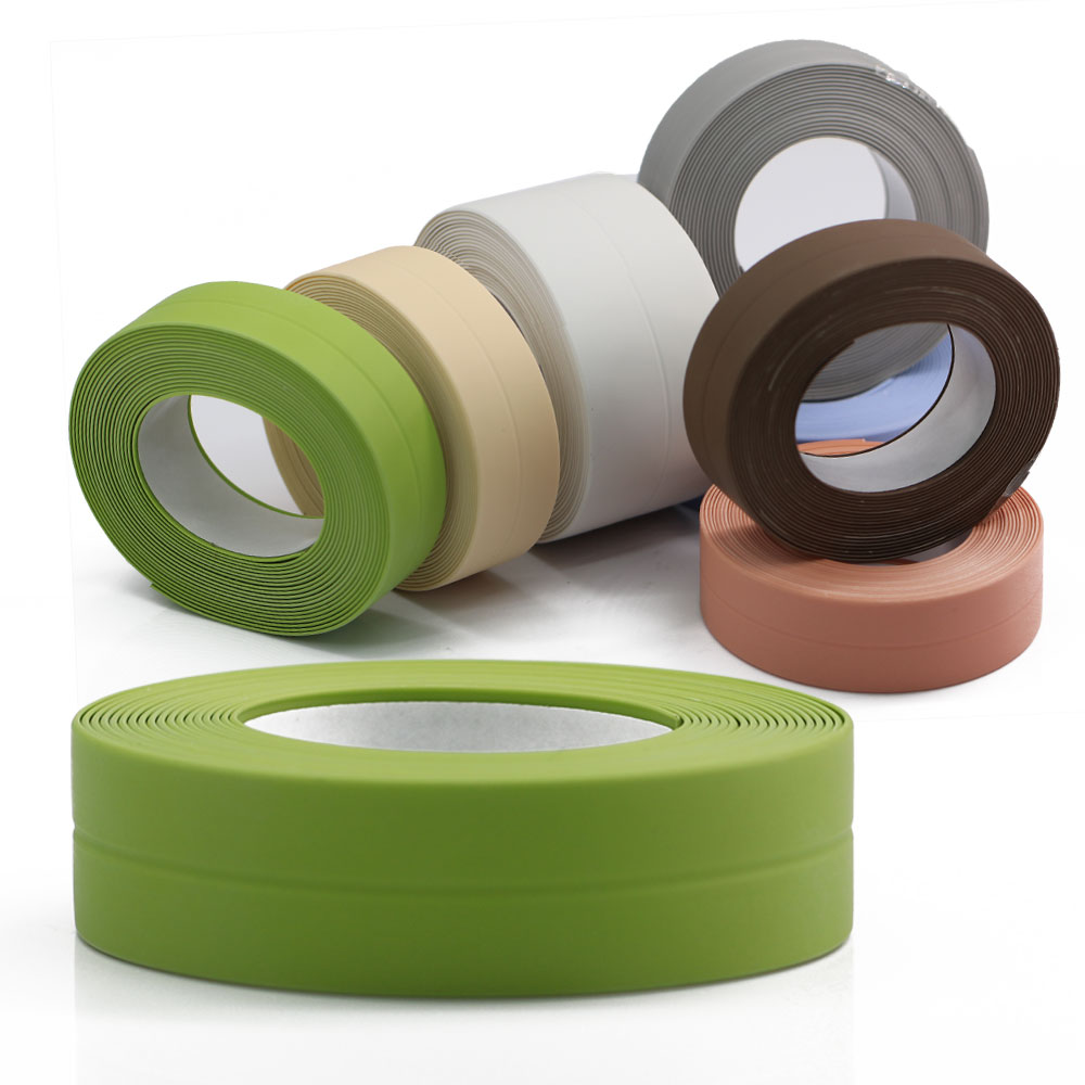 PVC Waterproof Mildew-Proof Self-Adhesives Tape for Home Bathroom Wall Sticker Toilet Sink Edge Tape Sealing Caulk Glues Strip
