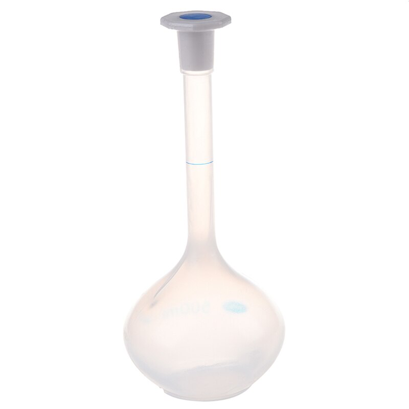 500ml Long Neck Clear White Plastic Volumetric Measuring Flask