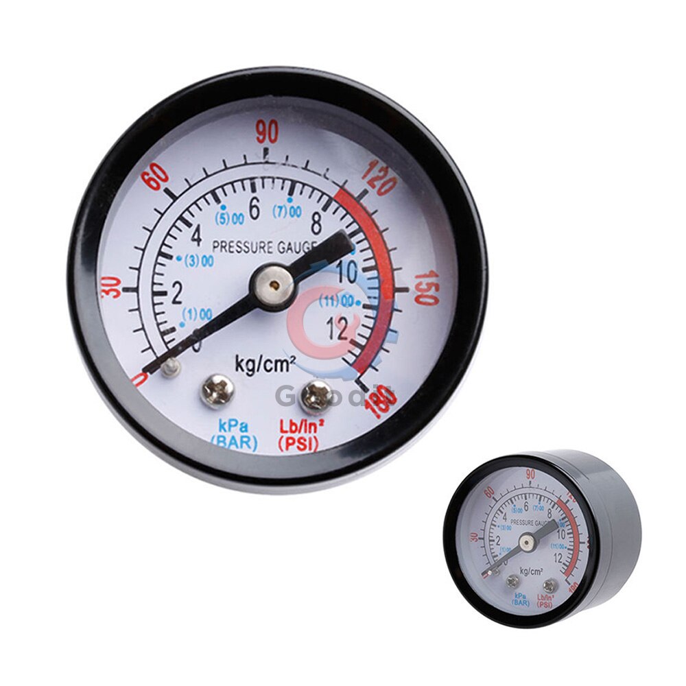 Vakuummanometer miniurtavla dubbelskala mätklocka 1/4 &quot; npt  -30hg/0ps vakuumtryckmätare 2 &quot; ratten digital display mätare