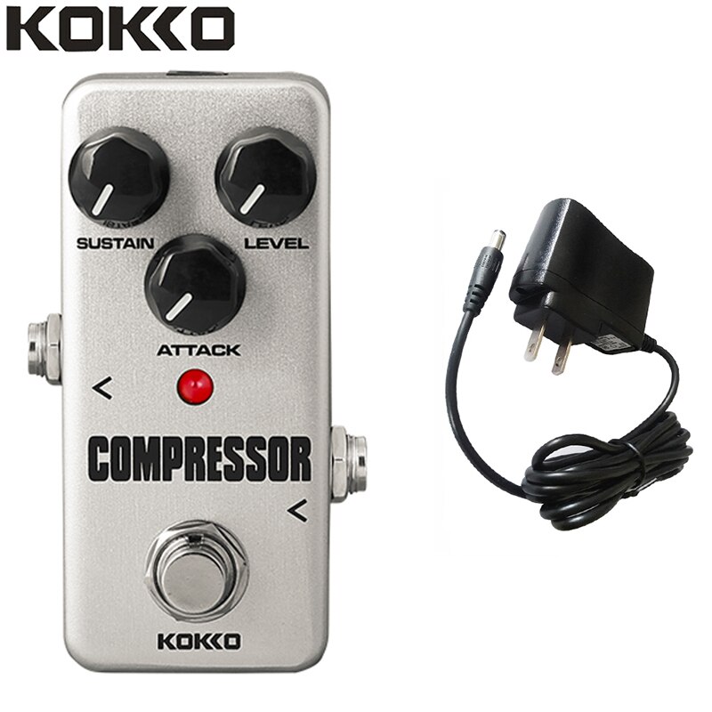 Kokko fcp 2 mini kompressor pedal bærbar guitar effekt pedal guitar dele guitarra effekt pedal: Os plug-kompressor