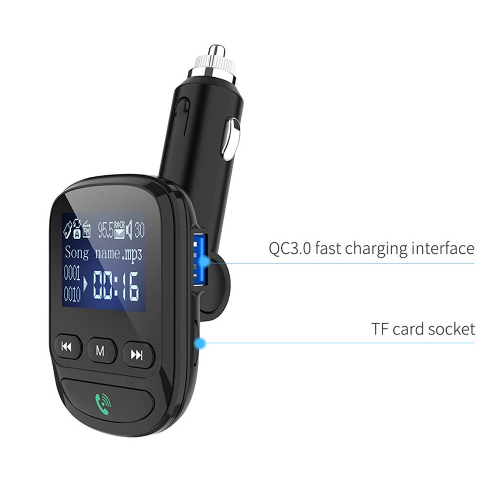 Multi-funktion Auto FM Transmitter MP3 Player Wireless Adapter Hände-freies Auto Kit Modulator Mit USB Schnell Ladung QC 3,0 Durable