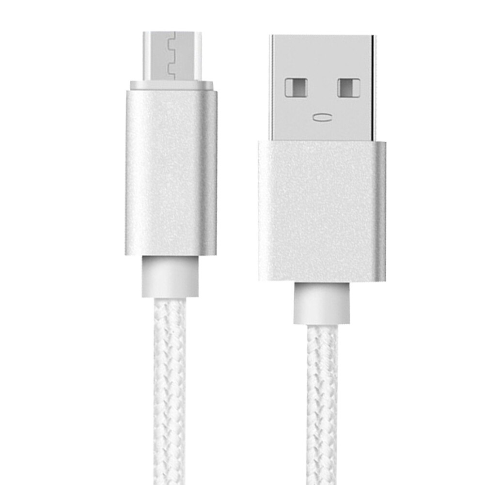 2pcs 6ft High Power Cables Micro USB Nylon Charging Data Cable Android Phone Charge Cord Wire Data Transmission Line