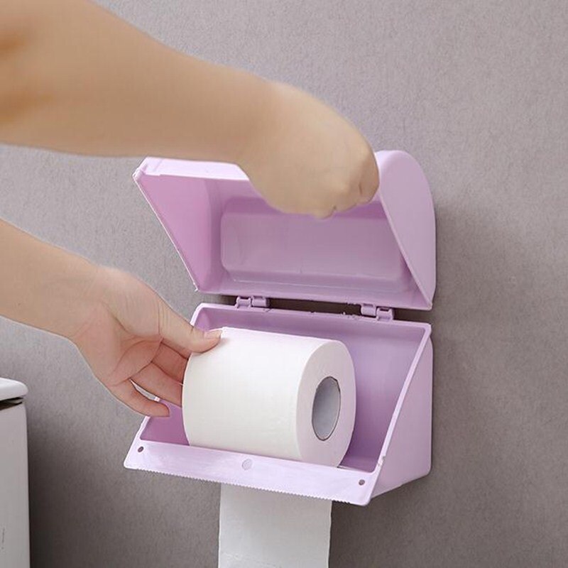 Badeværelse toiletpapir håndklædeholder vægbeslag god plast toiletpapirholder med opbevaringshylde rack papir opbevaringsboks