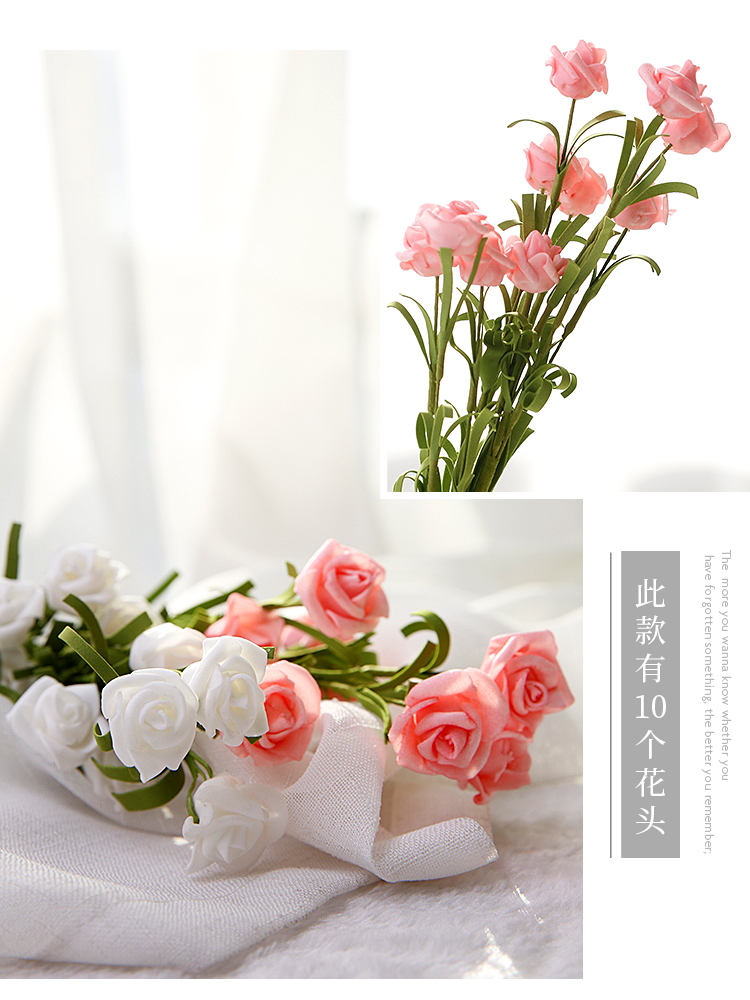 INS Style Artificial Vintage Rose Table Decoration Flowers For Cosmetics Wine Photo Background Photography Fotografia Photo