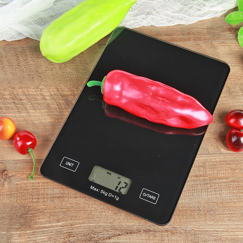 Enduring Food Scale Timer LCD Kitchen Food Scale Electronic 5kg Jewelry Weight Scales Household Measuring Tool