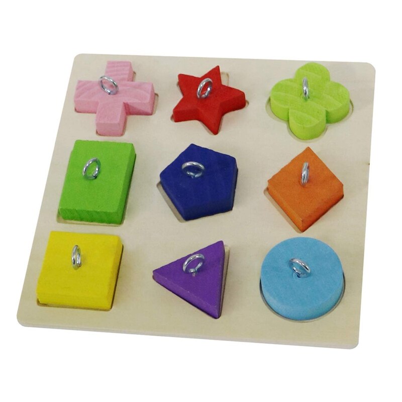 Jeu de formation à l&#39;intelligence des oiseaux, jouets éducatifs pour perroquets, blocs en bois, Puzzle pour petits et moyens perroquets et oiseaux