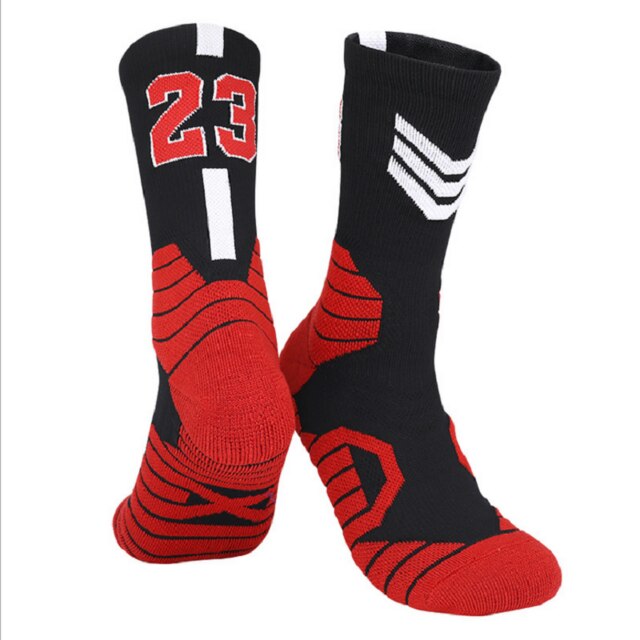 In-tube basketball sokker voksne børn fortykket håndklæde bund skridsikre sportssokker elite sokker basketball sokker: 2