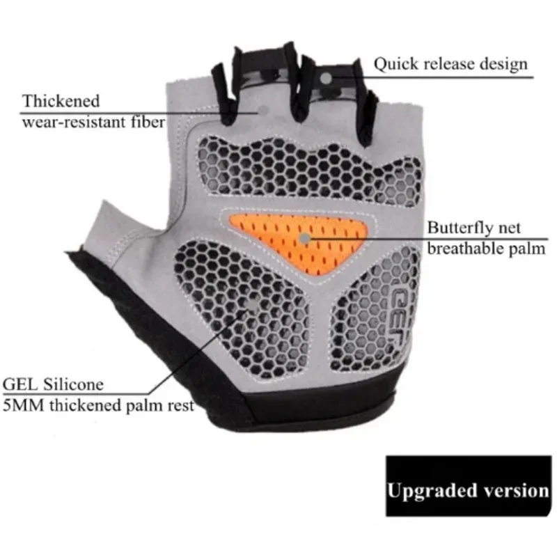 Boxhandschuhe für Männer und Frauen, fingerlos, Radfahren, Motorradfahrer, MTB, Fahrradhandschuhe, Fitnessstudio, Yoga, Fitness, Training, Übung, Fäustling, elastisch