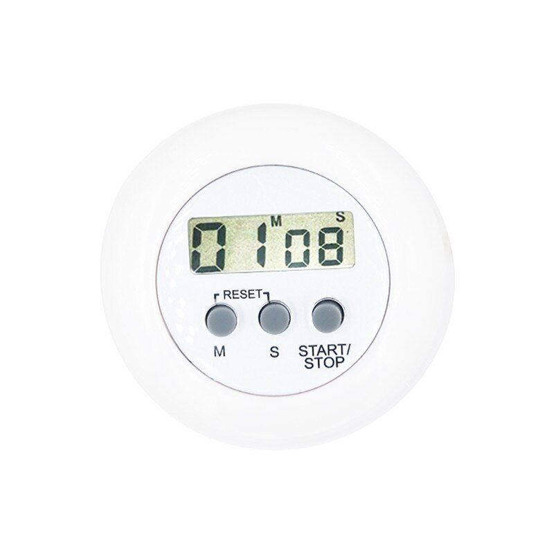 Color LCD Digital Kitchen Countdown Timer Alarm with Stand Kitchen Timer Practical Cooking Timer Alarm Clock: White