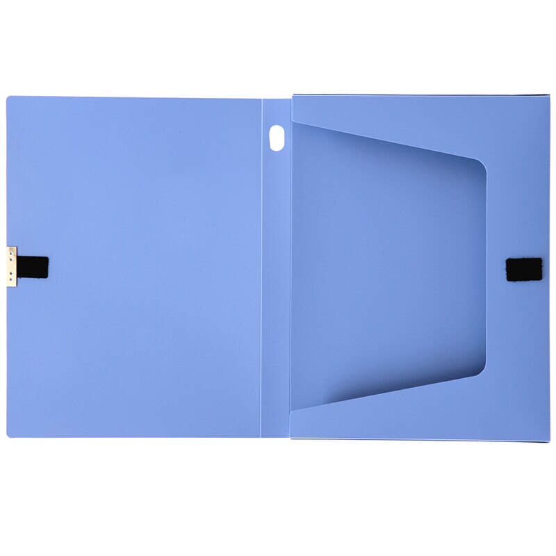 Deli 1pcs A4 File Box Gluing Plastic Storage Box File Organizer Box Document Box Thickening Label Organiser Office Supplies