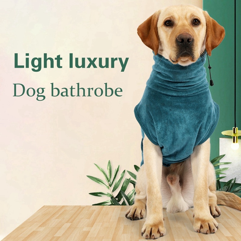 Kæledyr hund superabsorberende badehåndklæde hund badekåbe kæledyr tørretøj håndklæde mikrofiber hund kat hurtigtørrende badehåndklæder sove tøj