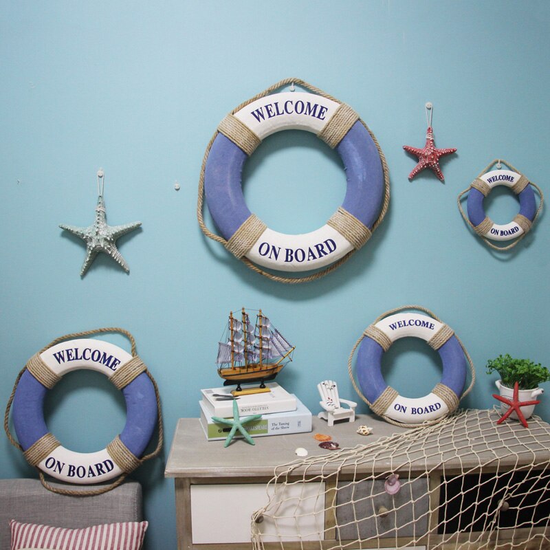 Reddingsboei Ring Boot, Zee Reddingsboei Opknoping Op De Boot, Mediterrane Stijl Home Decoratie Muur