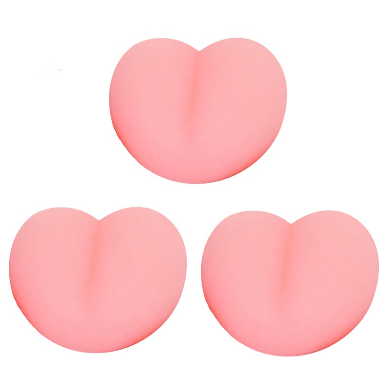 Giocattolo Squishy carino Mochi spremere giocattoli Antistress per bambini morbido appiccicoso giocattolo Antistress regalo per bambini pollo giallo: Pink ass(3pc)