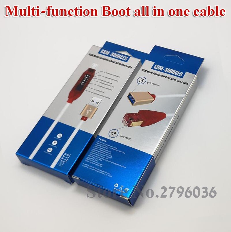 UMF Alle Boot Kabel (EENVOUDIG SCHAKELEN) Micro USB RJ45 All in One Multifunctionele Boot Kabel edl kabel