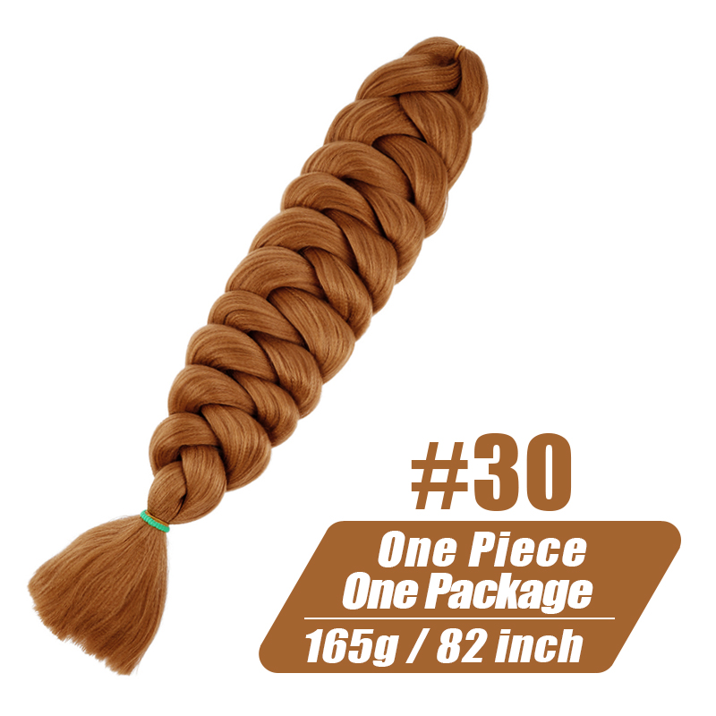 Extensiones de cabello trenzado esponjoso Xpression para mujer, trenzas Jumbo preestiradas Kanekalon, mechones de pelo sintético