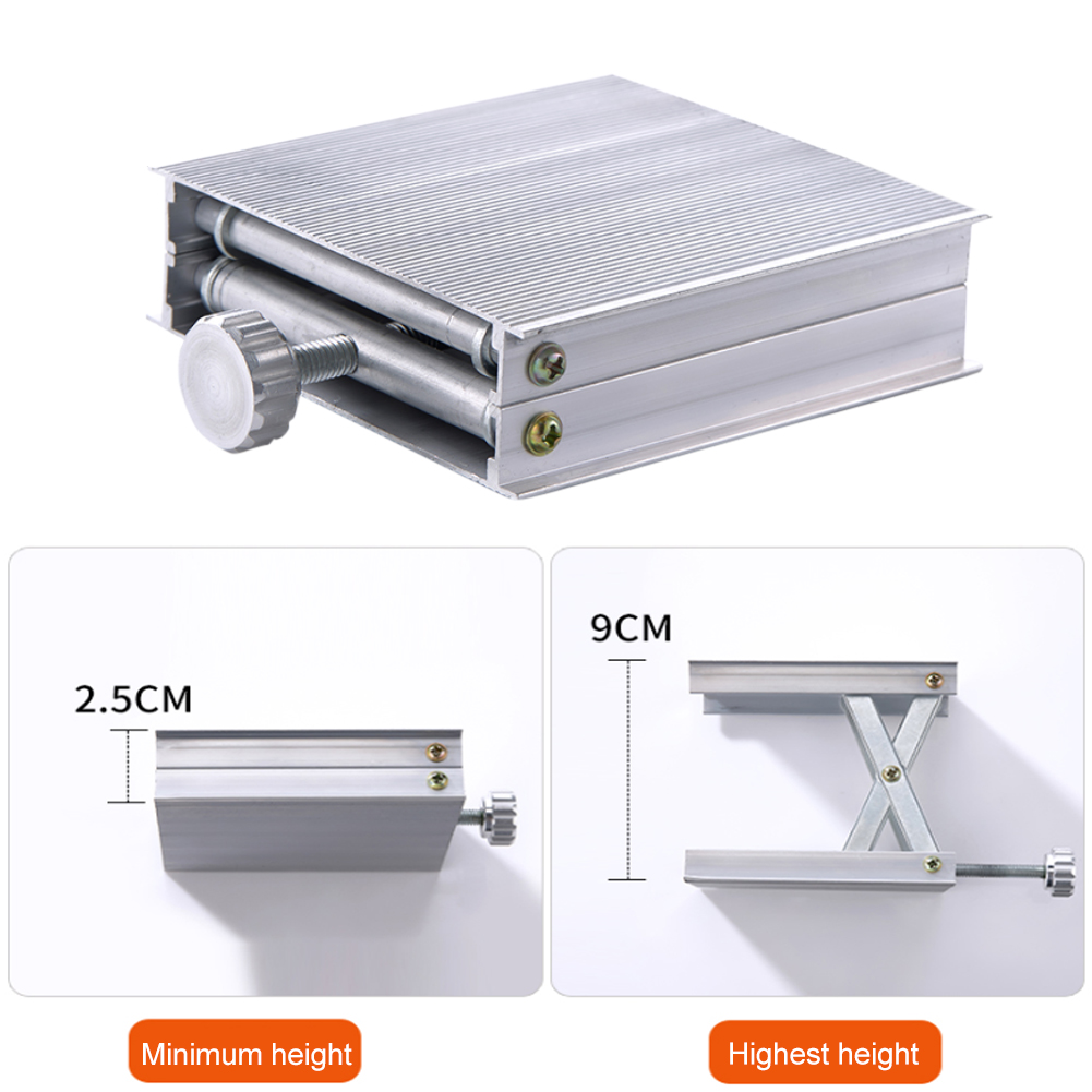 Aluminium Laboratorium Lift Stand Verstelbare Aluminium Lab Schaar Jack Lifting Platform Voor Niveau Lab Apparatuur Floor Measure Tool