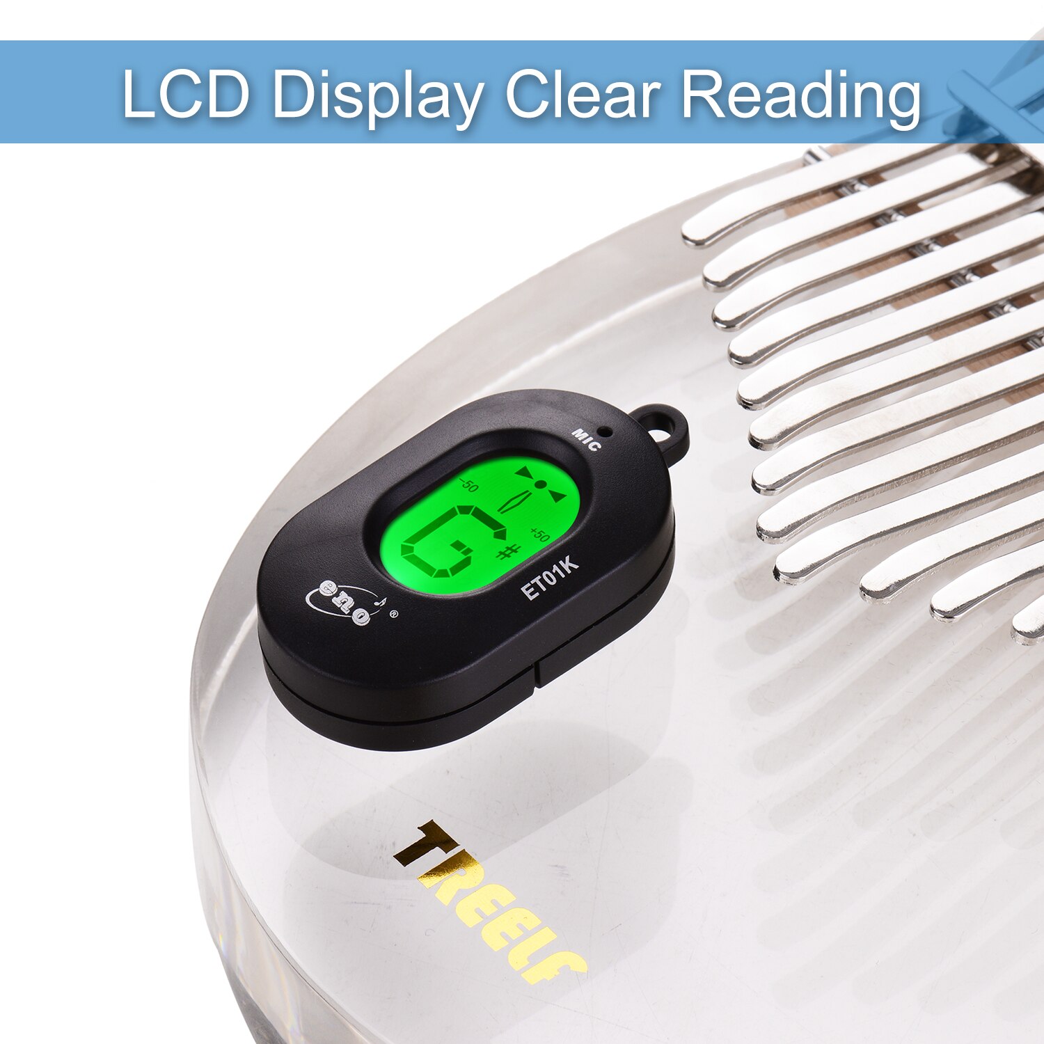 Kalimba Tuner Auto-tuning 12 Equal Temperament LCD Display for Thumb Piano Tuning kalimba Tunner kalimba accessories