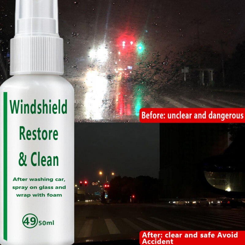 Automotive Glass Coating Agent Rainproof Agent Glass Rain Mark Oil Film Remover Car Glass Multifunction Cleaner Tools