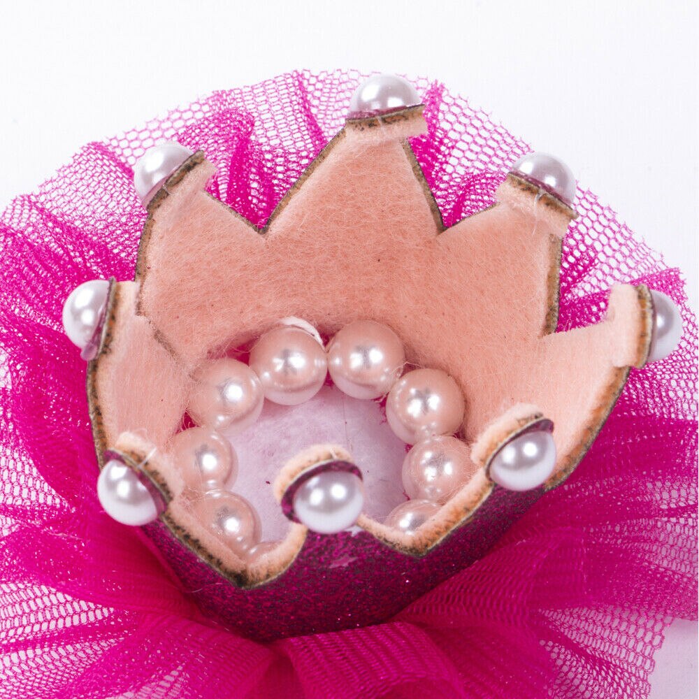 Princess Floral Tiara Pearl Hairband Wedding Crown Toddler Baby Kids Girls Head Band Party Costume