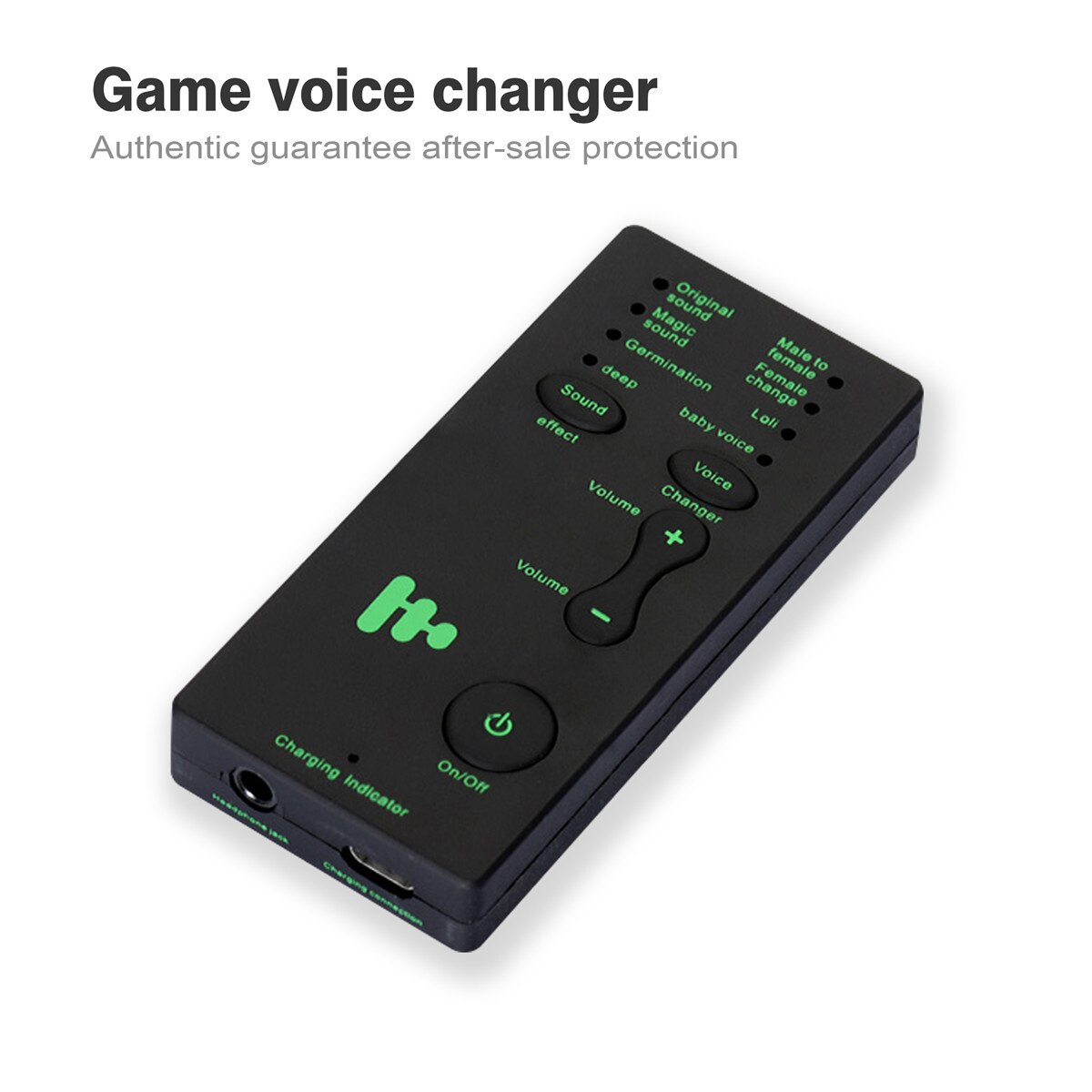 Portable Voice Changer Microphone Disguiser 4 Voice Changing Modes Male/Female/Loli/Baby Voice For PC Phone Sound Card Changer