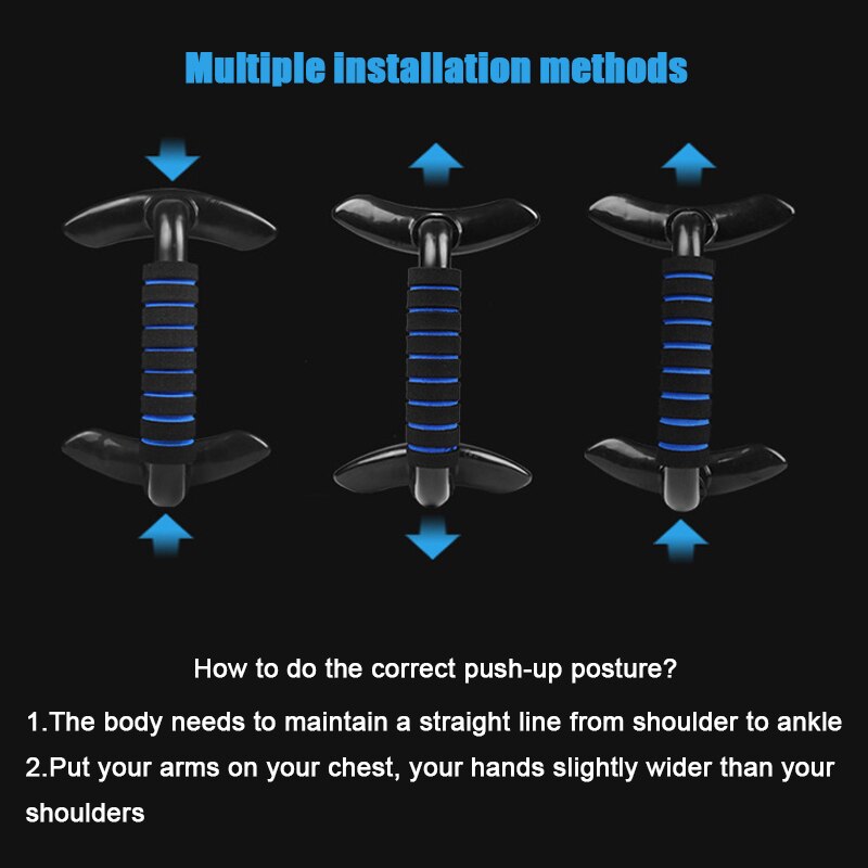 I-Shape Push Up Stands Body Buiding Chest Muscle Exercise Home Gym Fitness Equipment Pectoral Muscle Training Push Up Bracket